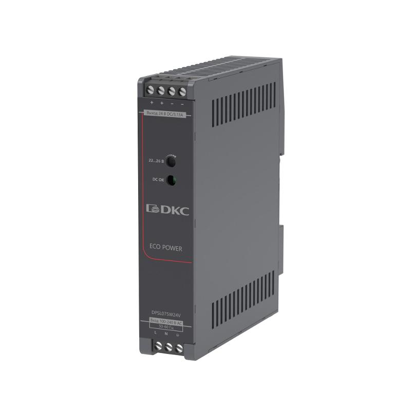 Источник питания "ECO POWER", однофазный, 75Вт, 24В | DPSL075W24V | DKC — DKC (ДКС)