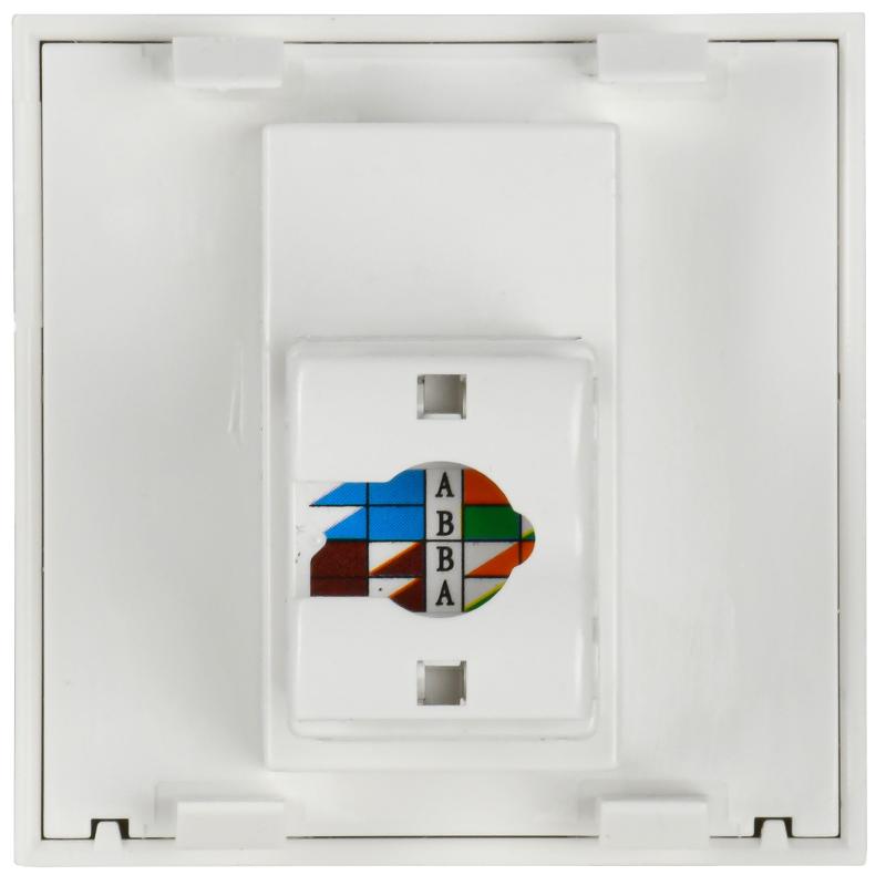 Розетка информационная RJ-45 UTP кат.5e, 2 модуля.  РКИ-20-00-П | CKK-40D-RI2-K01 | IEK — миниатюра 5