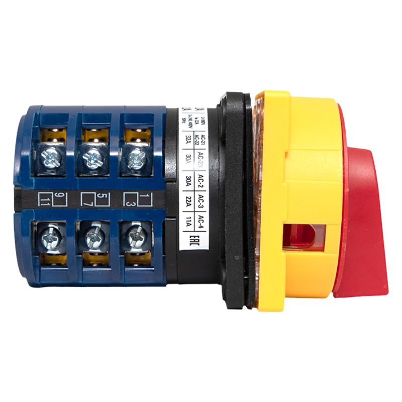 Переключатель кулачковый ПК-1-23 32А 3P "1-0-2" с блокировкой IP65  PROxima |pk-1-23-32-a65| EKF — миниатюра 3