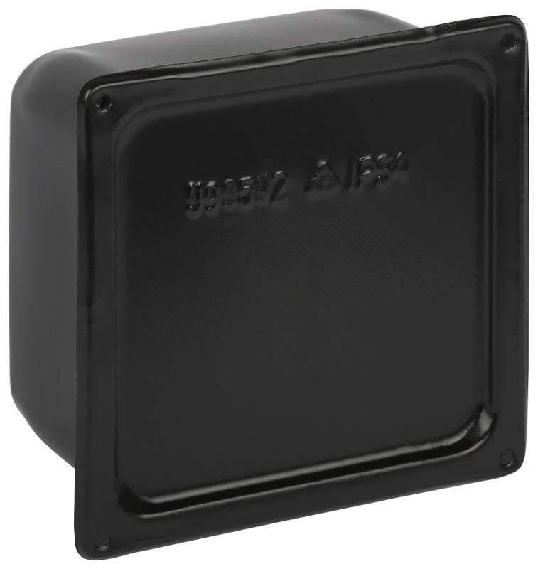 Коробка протяжная  Y-995-150-150-100-54 металлическая У-995 с уплотнителем 150х150х100мм черная IP54  | Б0062810 | ЭРА — ЭРА (Энергия света)