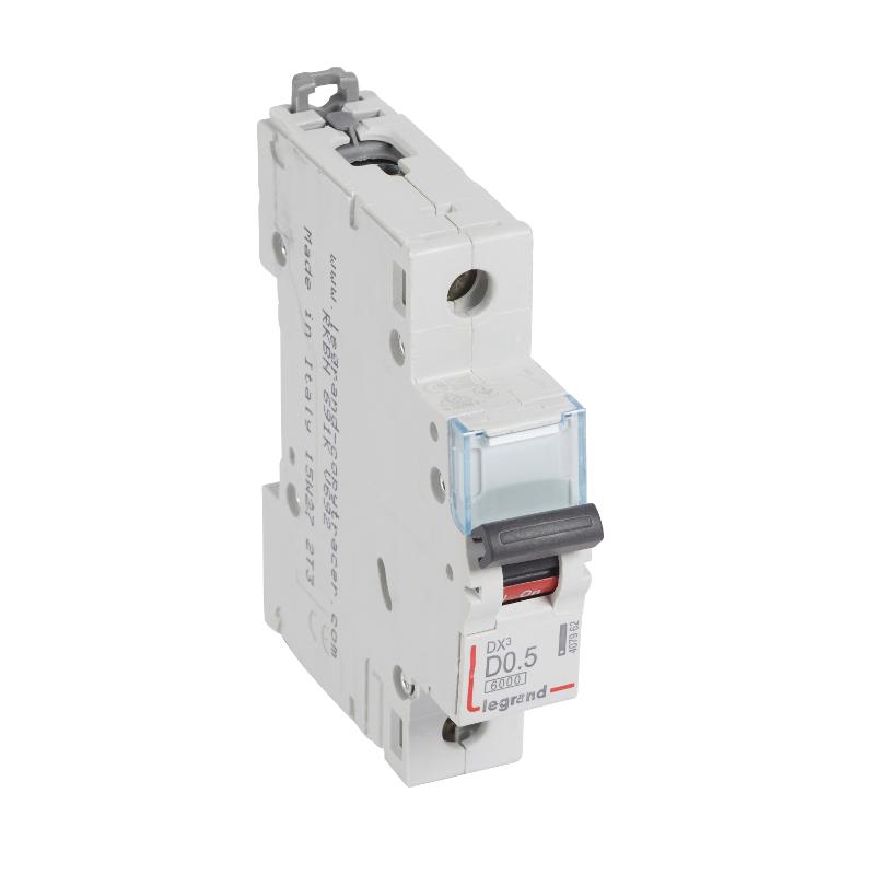 Выключатель автоматический  однополюсный DX3 6000 0,5А D 10кА | 407962 | Legrand — Legrand