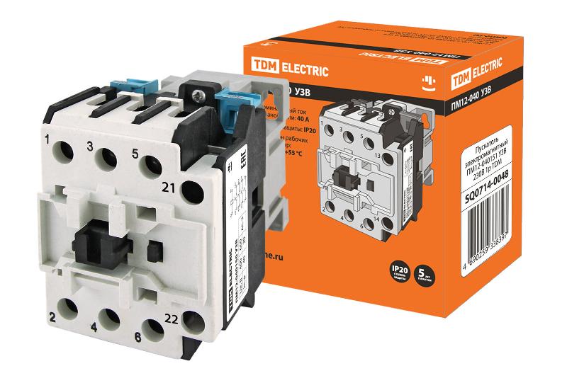 Пускатель электромагнитный ПМ12-040151 У3В 230В 1р | SQ0714-0048 | TDM — TDM ELECTRIC