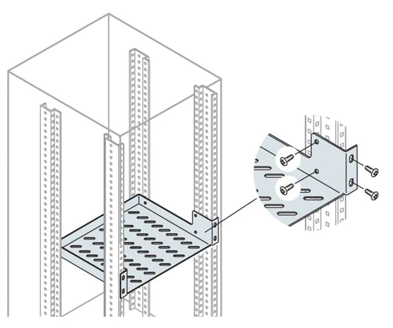 Полка фиксированная,2HE ,глубина 385мм | EV2385 | ABB — ABB