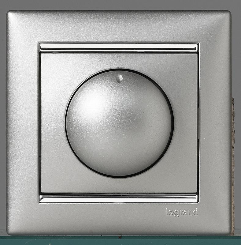 Valena Алюминий Светорегулятор поворотный 40-400W для ламп накаливания (вкл поворотом) — миниатюра 2