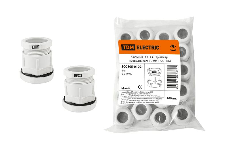 Сальник PGL 13.5 диаметр проводника 9-10 мм IP54 | SQ0805-0102 | TDM — TDM ELECTRIC