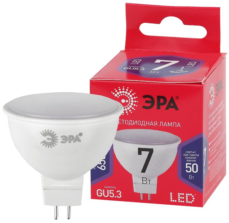 Лампа светодиодная ЭКО LED MR16-7W-865-GU5.3 R (диод, софит, 7Вт, хол, GU5.3) | Б0045351 | ЭРА — ЭРА (Энергия света)