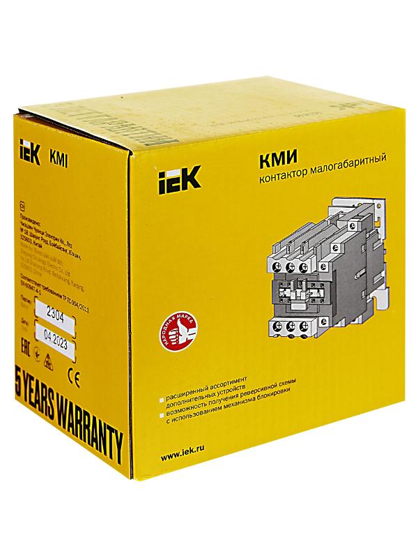 Контактор КМИ-48012 80А 230В/АС3 1НО;1НЗ  | KKM41-080-230-11 | IEK — миниатюра 11
