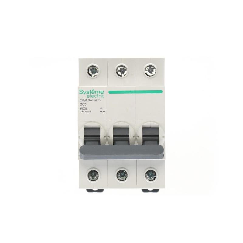 Выключатель автоматический трёхполюсный 63A C 6kA City9 | C9F36363 |Systeme Electric — миниатюра 5