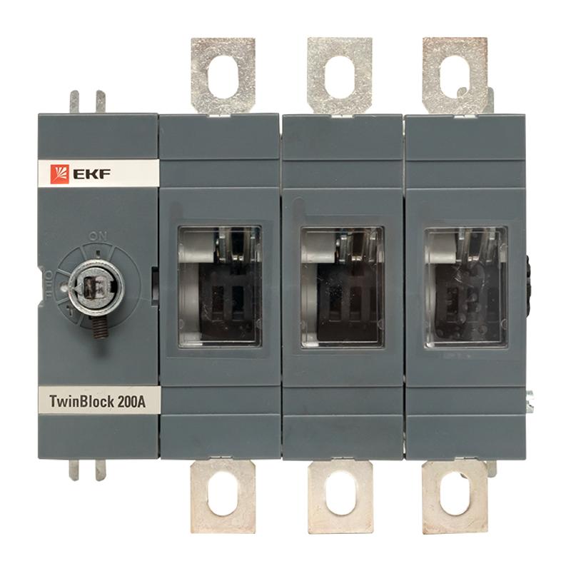 Рубильник 200A 3P без рукоятки управления TwinBlock | tb-s-200-3p | EKF — миниатюра 2