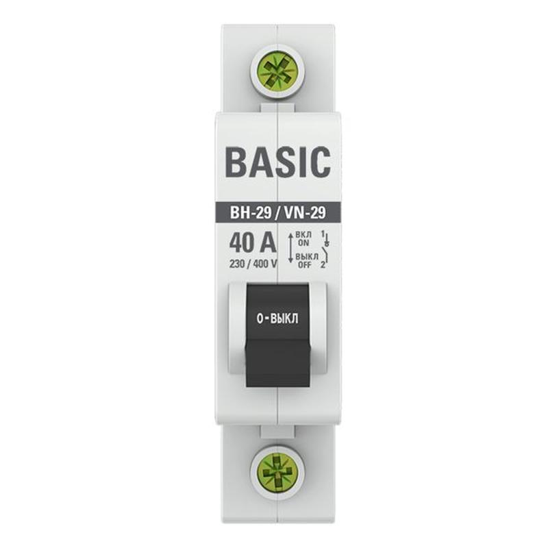 Выключатель нагрузки модульный ВН-29 1P 40А EKF Basic | SL29-1-40-bas | EKF — миниатюра 4