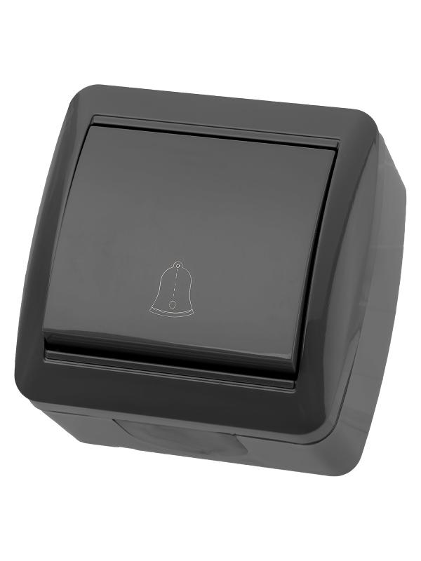 Кнопка звонковая открытой установки IP44 6А серая "Селигер"  | SQ1818-0116 | TDM — TDM ELECTRIC