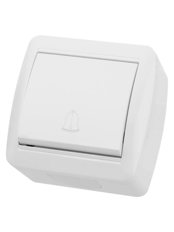 Кнопка звонковая открытой установки IP44 6А белая "Селигер"  | SQ1818-0016 | TDM — TDM ELECTRIC