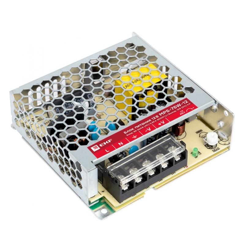 Блок питания 12В MPS-75W-12 Proxima | mps-75w-12 | EKF — EKF