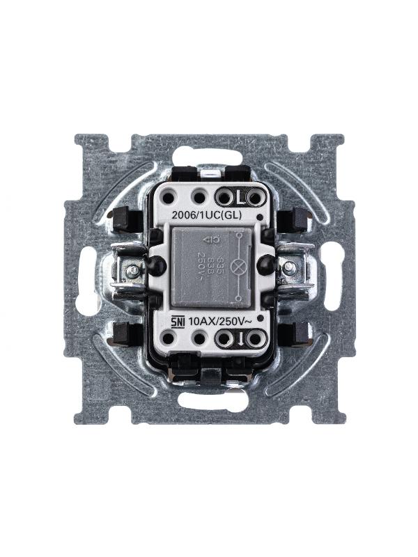 ABB Basic 55 Альп. белый Выключатель 1-клавишный с подсветкой | 1012-0-2153  | 2CKA001012A2153 | ABB — миниатюра 2