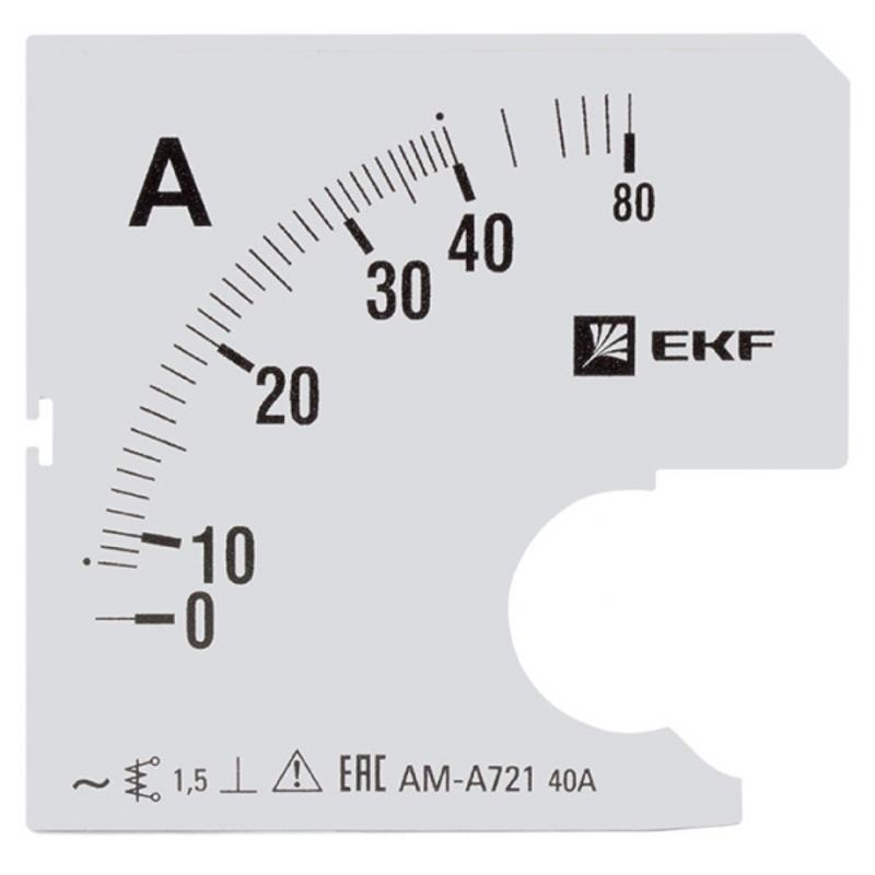 Шкала сменная для A721 80/5А-1,5 EKF PROxima | s-a721-80 | EKF — EKF
