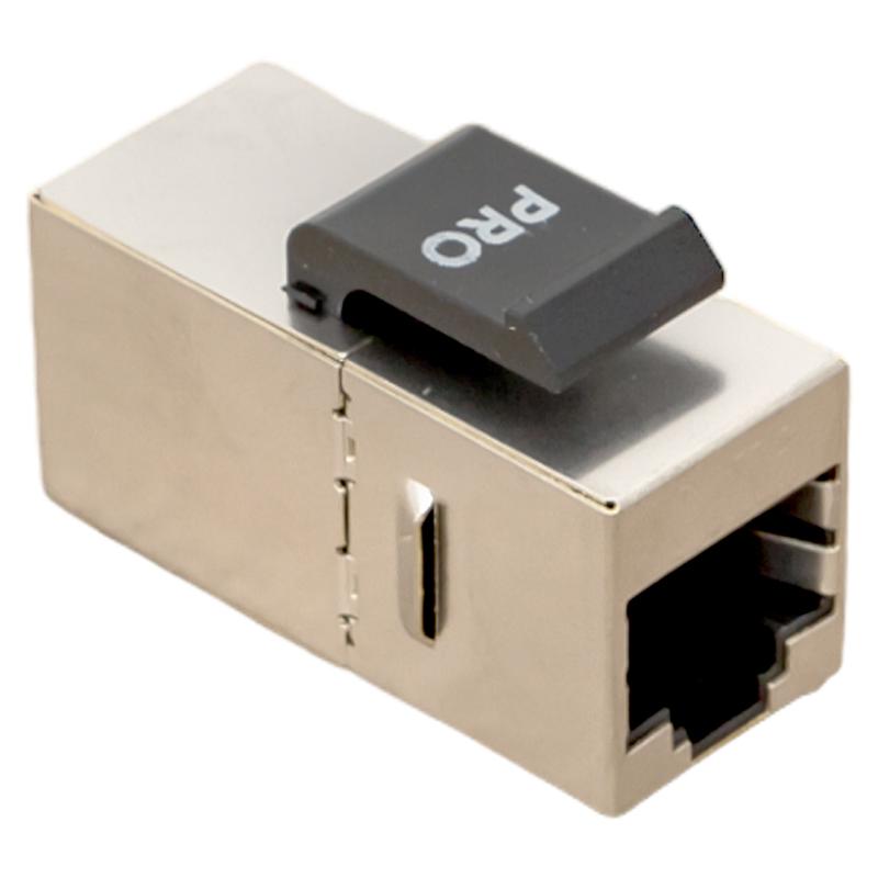 Адаптер проходной TERACOM PRO Cat.6 экранированный RJ45-RJ45 тип Keystone | TRP-INLC-KSTN-6FTP | EKF — миниатюра 4