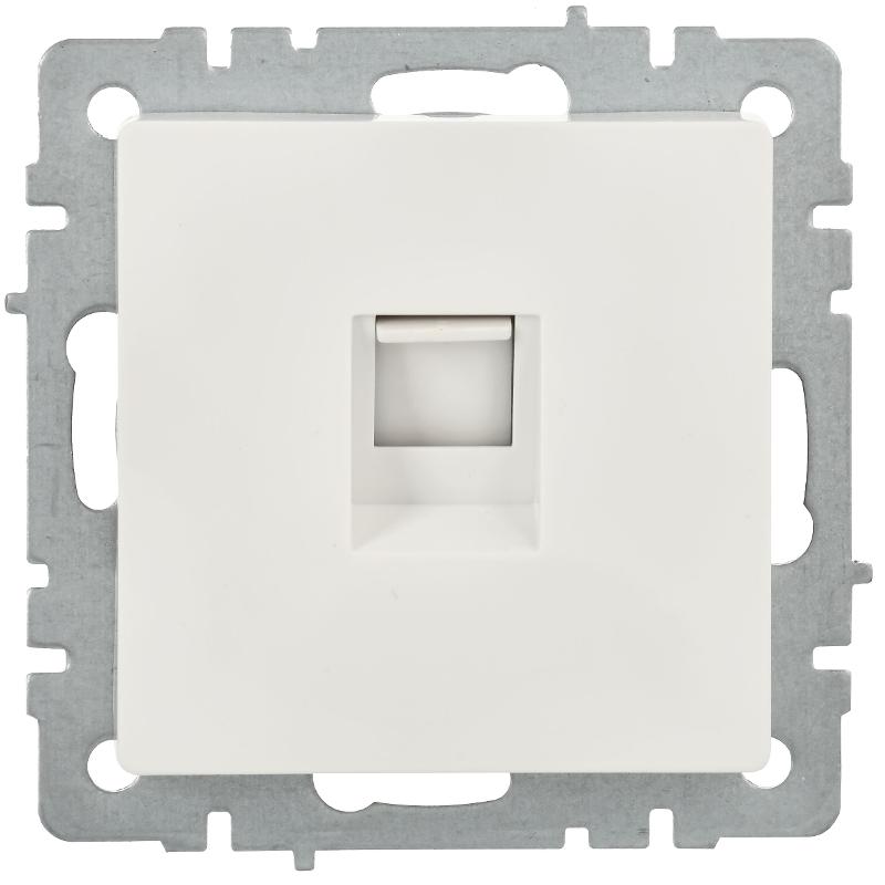 BRITE Розетка компьютерная RJ45 кат.5E РК10-БрБ белый | BR-K10-1-K01-PRO | IEK — миниатюра 2