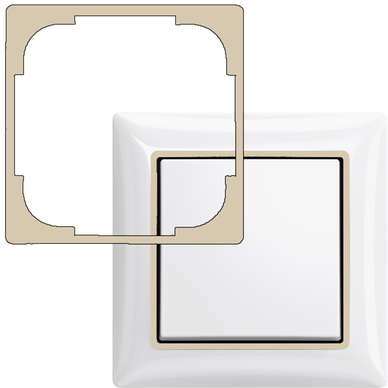 ABB Basic 55 Сл. кость Вставка декоративная в рамку | 1726-0-0220  | 2CKA001726A0220 | ABB — миниатюра 2