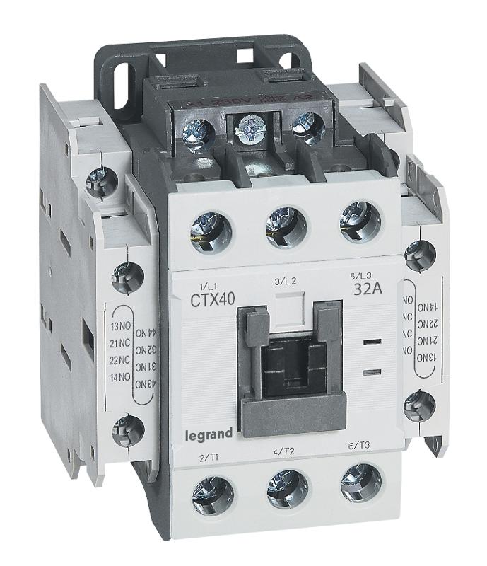 Контактор CTX3 40 3P 32A (AC-3) 2но2нз ~415В | 416129 | Legrand — Legrand