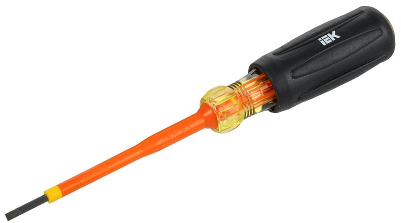  Отвертка диэлектрическая SL2,5х75 Т3 ARMA2L 5 | A2L5-SC30-T3-SL-25-075 | IEK — фото 1 | Sento