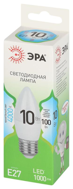 Лампа светодиодная  GREEN LINE LED B35-10W-840-E27 GL E27 10 Вт свеча яркий белый свет | Б0067096 | ЭРА — миниатюра 5