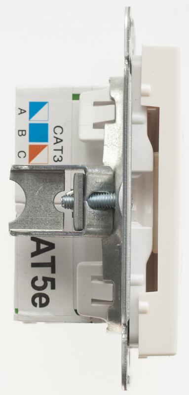 W59 Слоновая кость Розетка 2-ая ТЛФ + компьютерная 5е (RJ11+RJ45) | RSI-251TK5E-2-86 | SE — миниатюра 3