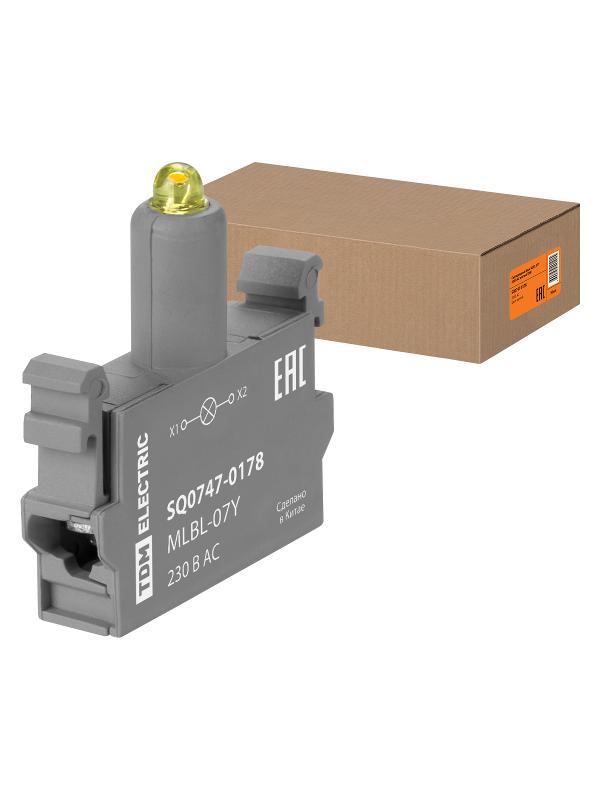Светодиодный блок MLBL-07Y 230 В AC желтый | SQ0747-0178 | TDM — TDM ELECTRIC