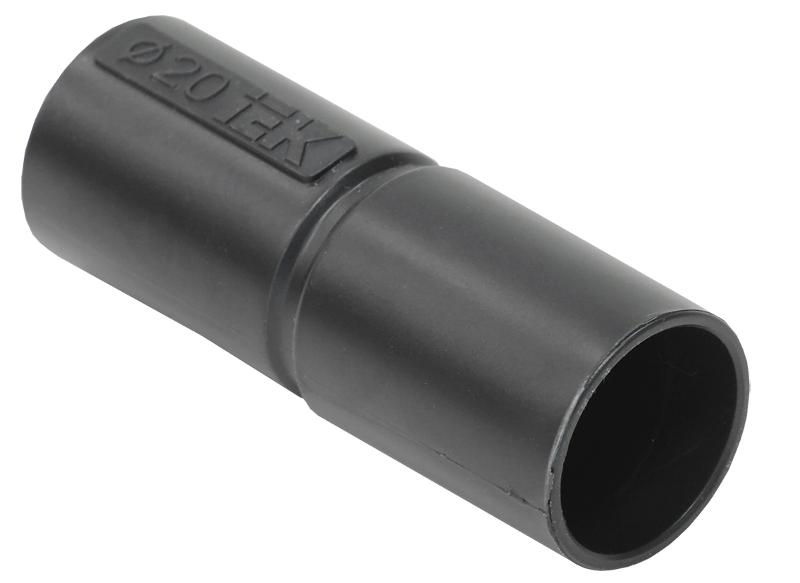 Муфта труба-труба GI20G  черный | CTA10D-GIG20-K02-100 | IEK — IEK (ИЭК)