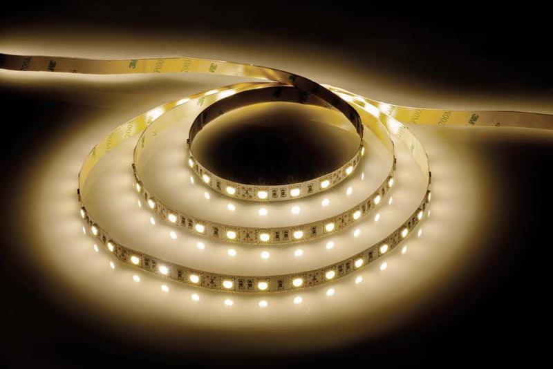 Лента светодиодная LS606/ 60SMD(5050)/м 14.4Вт/м 12V 5000*10*2.32мм 3000К | 27646 | FERON — миниатюра 1