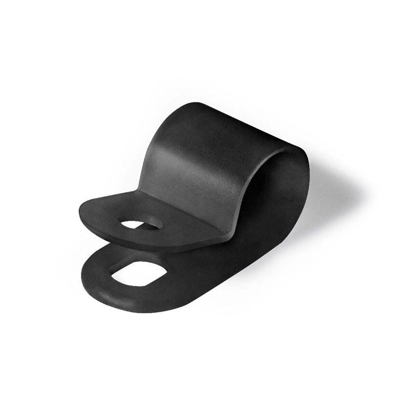 Скоба пластиковая СНК 6 (черн) (100шт) | 103929 | Fortisflex — Fortisflex