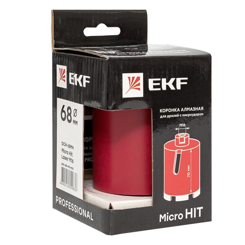 Коронка алмазная для дрелей с микроударом DCH-68MH Micro Hit Laser M16 Professional | dch-68-mh-m16 | EKF — миниатюра 5