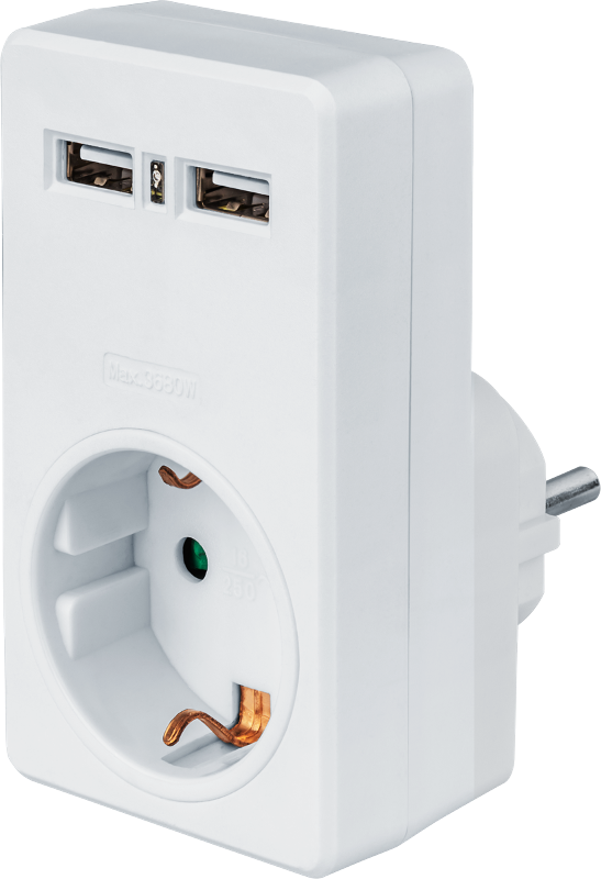 Адаптер 61 699 NAD-USB02-1E-C-WH с/з 1 гн. USB2.1A |61699 |Navigator — Navigator