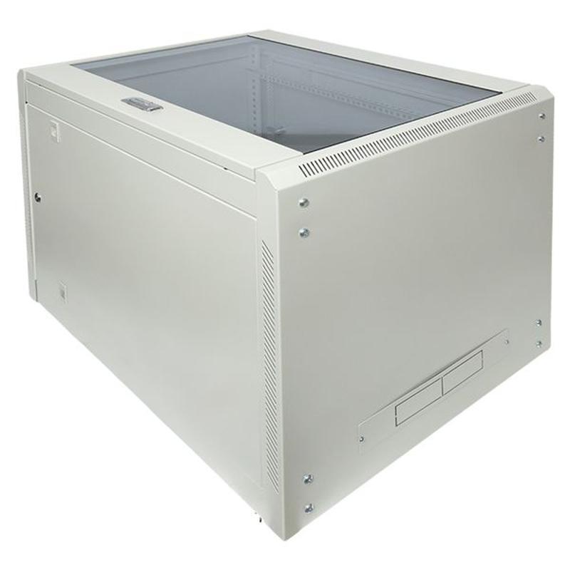 Шкаф настенный 19" TERACOM PRO 15U 600х600 мм дверь стеклянная с замком-ручкой серый|TRP-WLL-1566-40G|EKF — миниатюра 33