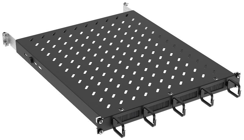 ITK by ZPAS Полка стац. 19" 1U орг. щет. 120кг 750мм черн. | ZP-FS05-U-1U-78 | ITK — ITK