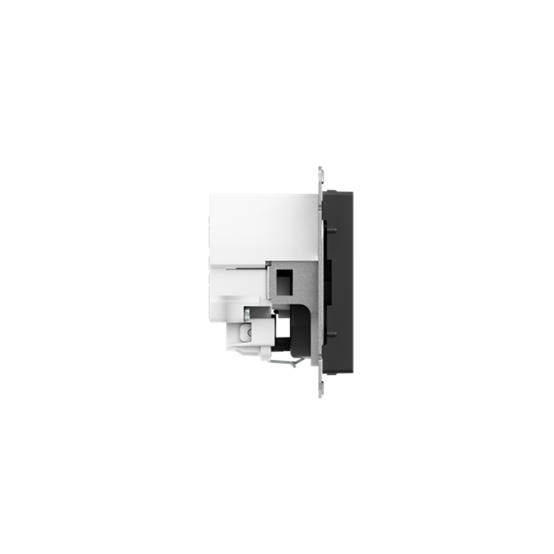 Механизм розетки с USB-A+С - 2шт, 16А, с заземлением, со шторками, чёрный Эпика EKF | UP1-SOB-111-USBA+USBC | EKF — миниатюра 4