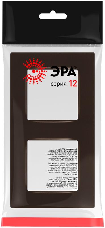 Рамка для розеток и выключателей  Серия 12 12-5202-13 на 2 поста, Классик, бронза | Б0067787 | ЭРА — миниатюра 2