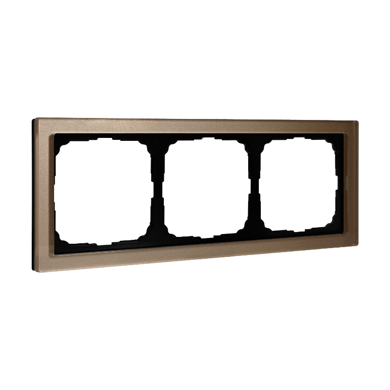 ArtGalery Pure Шампань Рамка 3-постовая , органическое стекло | GAL320503 | SE — Systeme Electric