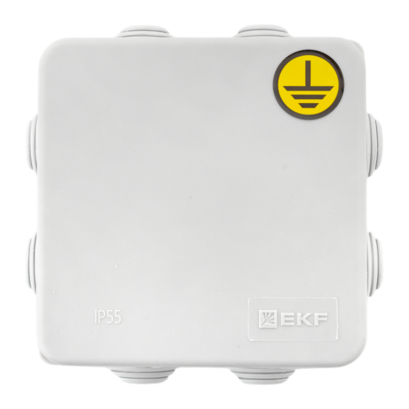 Коробка КУП-030-031 с крышкой наружная (85х85х40) для прямого монтажа 8 мембр. вводов серая IP55 | plc-kmr-030-031-g | EKF — миниатюра 2