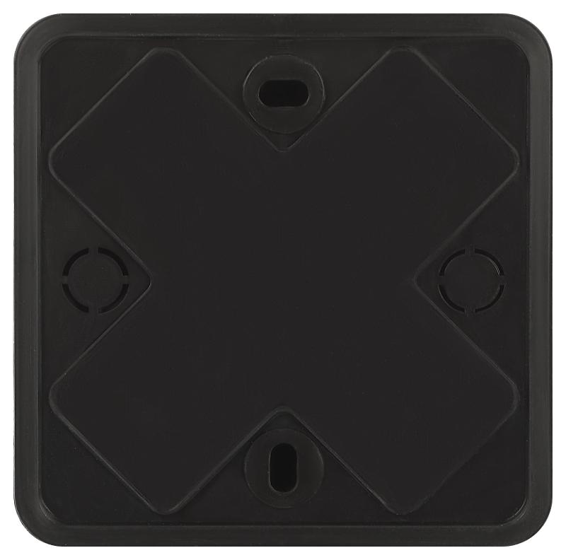 Распаячная коробка  BS-B-75-75-28 75х75х28мм без клеммы черная IP40 BS-B-75-75-28 | Б0061809 | ЭРА — миниатюра 3