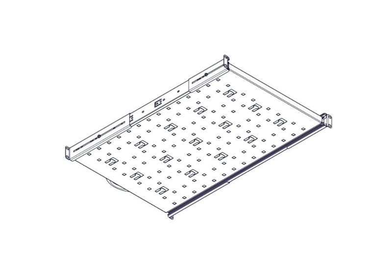Выдвижная полка Systeme Electric, серия Uniprom, 1U, 650мм, до 45кг | UT8123 | SE — миниатюра 2