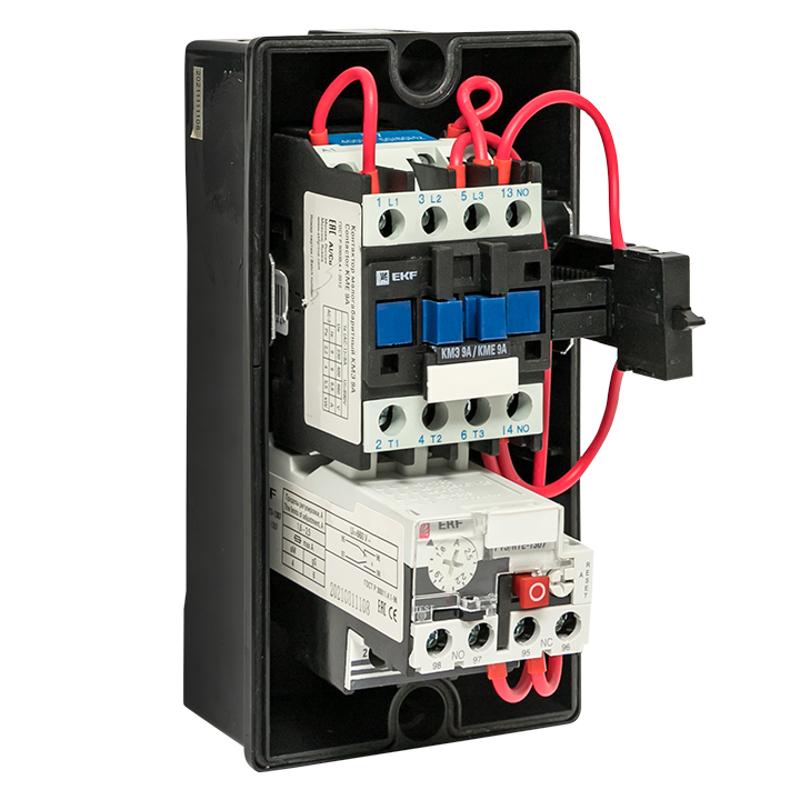 Пускатель в корпусе КМЭ 9А 400В с РТЭ Ir-1,6-2,5А IP65 EKF PROxima | ctrp-r-9-400v-1,6-2,5A | EKF — миниатюра 9