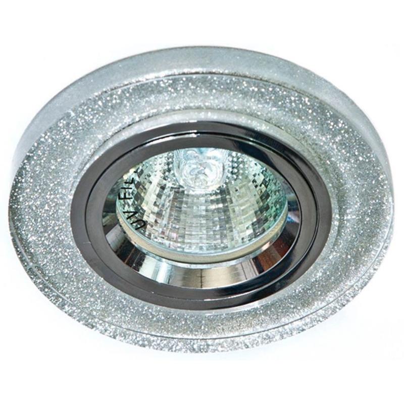 Светильник встраиваемый DL8060-2/8060-2 потолочный MR16 G5.3 мерцающее серебро | 19708 | Feron — Feron