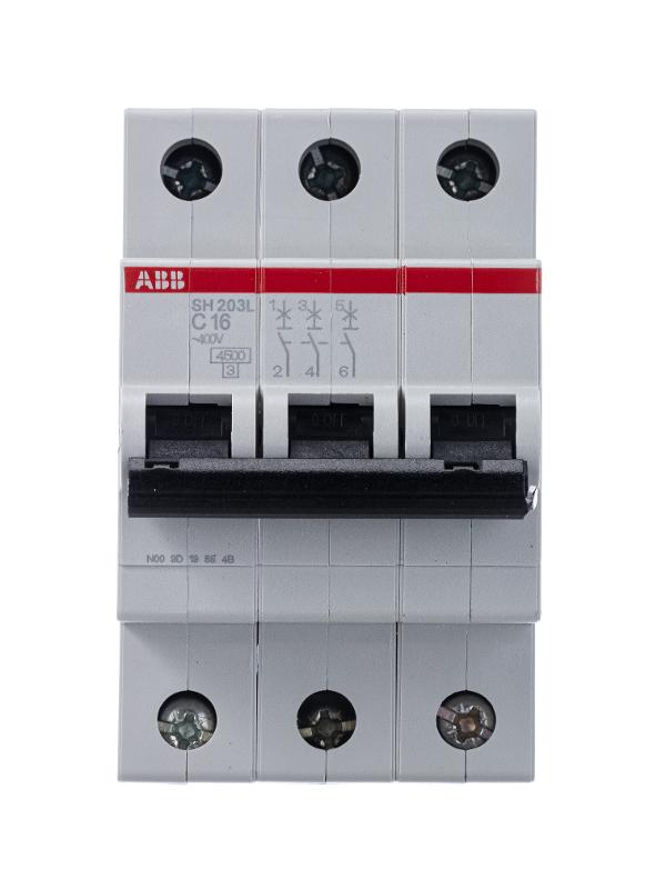 Выключатель автоматический трехполюсный SH203L 16А C 4,5кА (SH203L C16) | 2CDS243001R0164 | ABB — миниатюра 3
