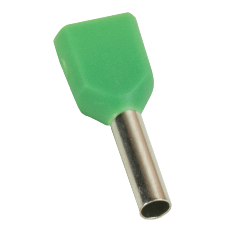 Наконечник штыревой втулочный под два провода OptiKit T-Shv2-PVC- 1,0-8(100шт) | 278045 | КЭАЗ — КЭАЗ (Курский электроаппаратный завод)