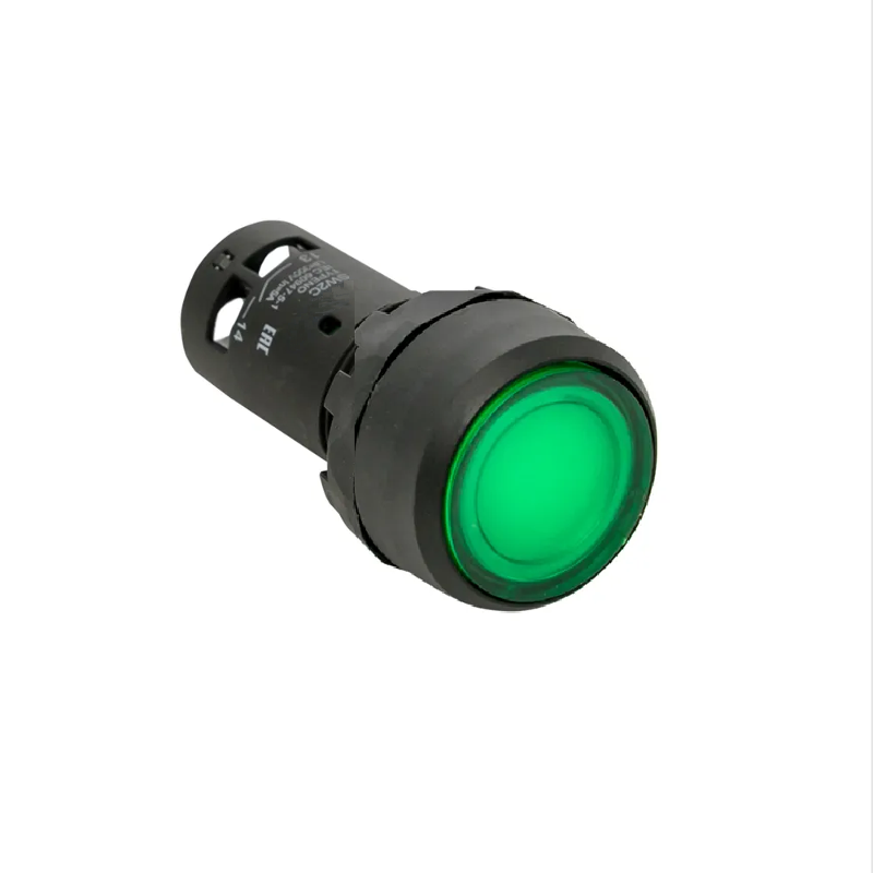 Кнопка с фиксацией с подсветкой OptiSignal Compact D22 C7-PHL-B301 зеленая 1НЗ 24 В AC/DC XB7NJ03B2 | 362105 | КЭАЗ — КЭАЗ (Курский электроаппаратный завод)