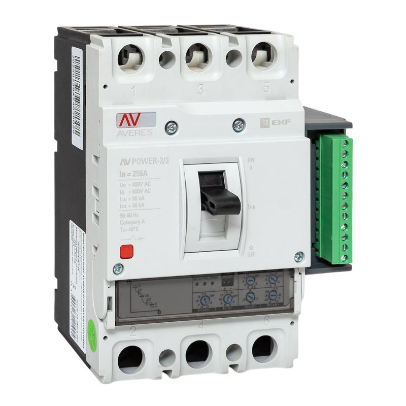 Выключатель автоматический AV POWER-2/3 250А 50kA ETU2.2 | mccb-23-250-2.2-av | EKF — EKF