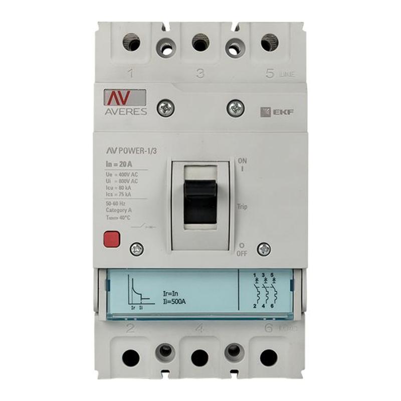 Выключатель автоматический AV POWER-1/3 20А 35kA TR | mccb-13-20-TR-av | EKF — миниатюра 8