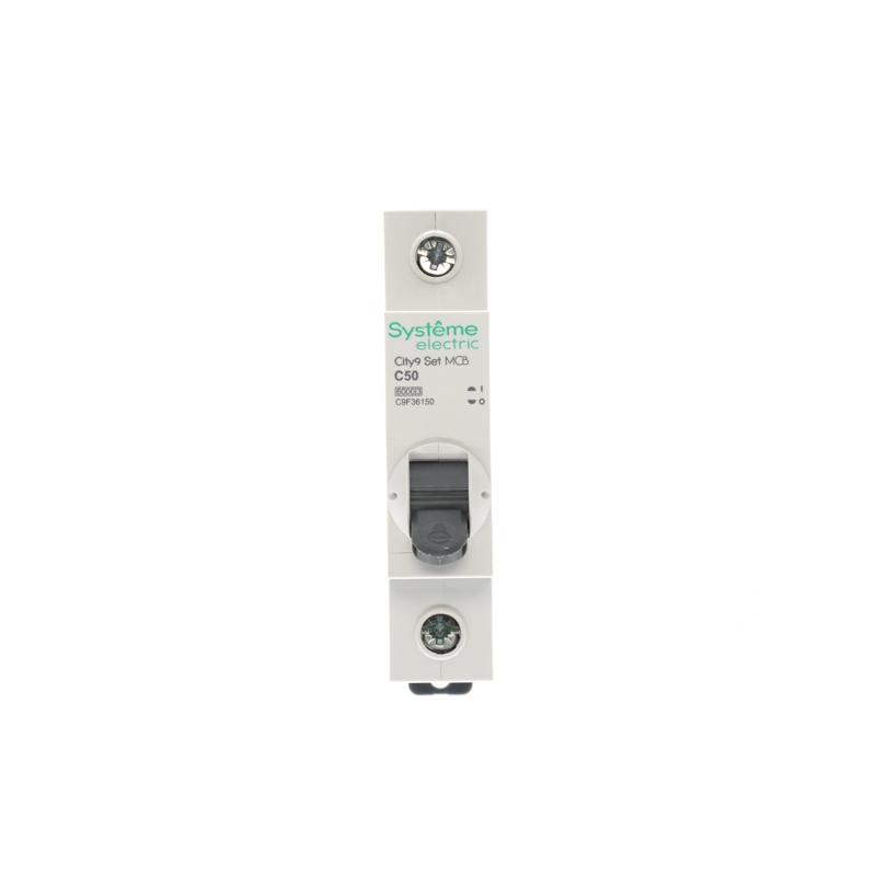 Выключатель автоматический однополюсный 50A C 6kA City9 | C9F36150 |Systeme Electric — миниатюра 7