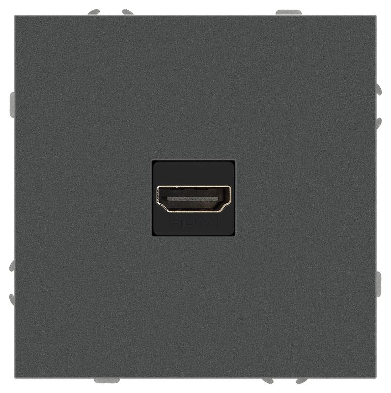 Розетка Galaxy 15-3114-06 HDMI IP20 графит | Б0070799 | ЭРА — миниатюра 4