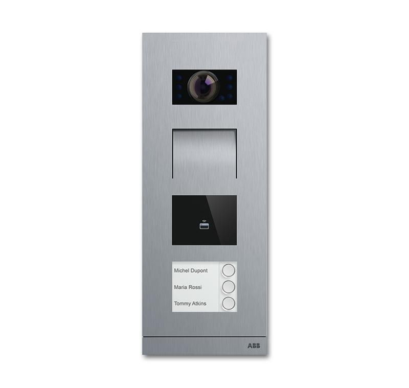 Станция вызова, видео, 3 кл., со считывателем карт доступа, сталь | 8300-0-0443  | 2CKA008300A0443 | ABB — ABB